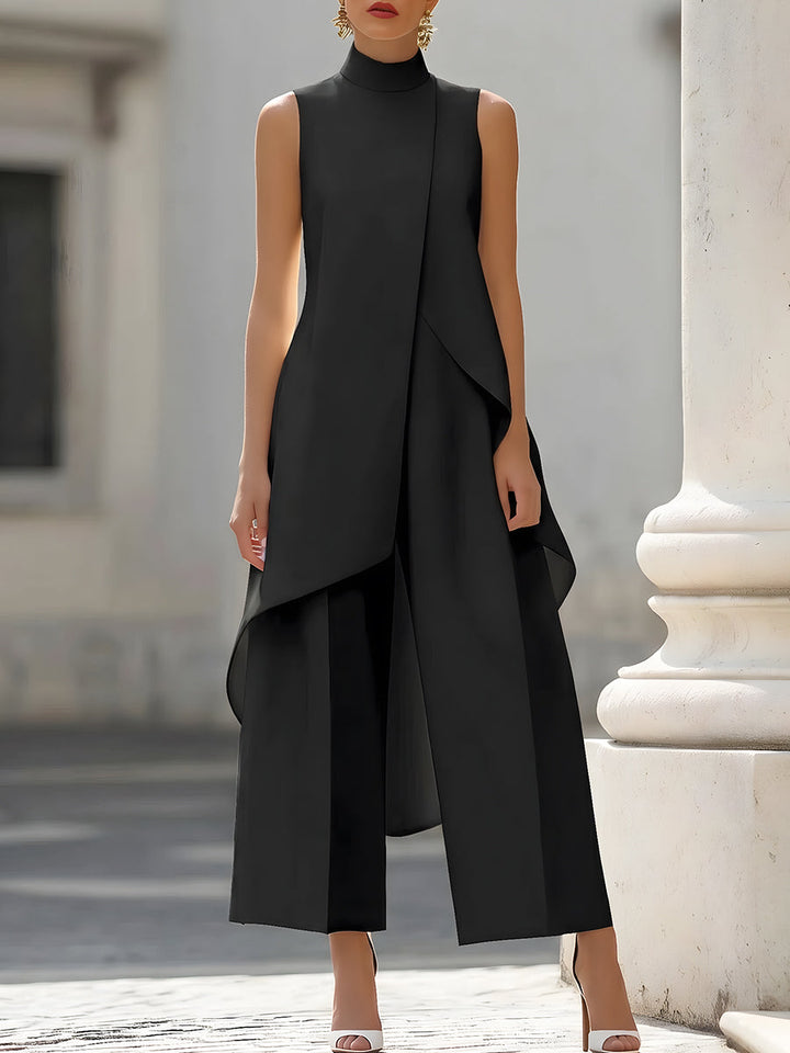Everly | Wide Leg Two Piece Suit with Tailored Minimalist Lines for Women