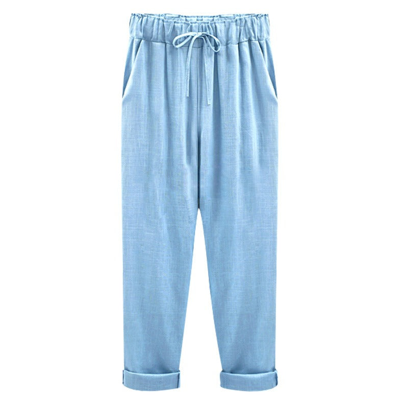 Luisa - Summer Trousers Made Of Cotton Linen