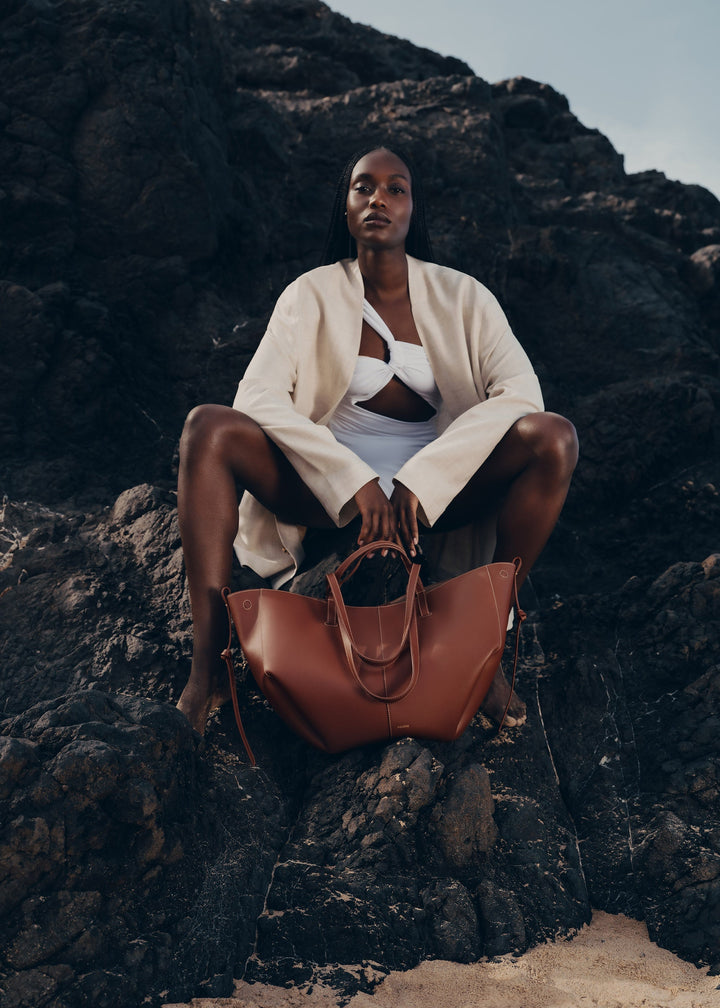 ÉLOISE Tote – Large | Cognac
