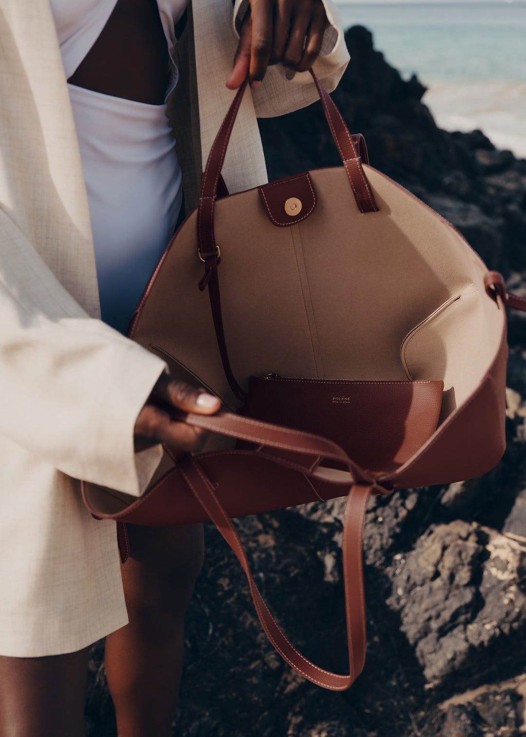 ÉLOISE Tote – Large | Cognac