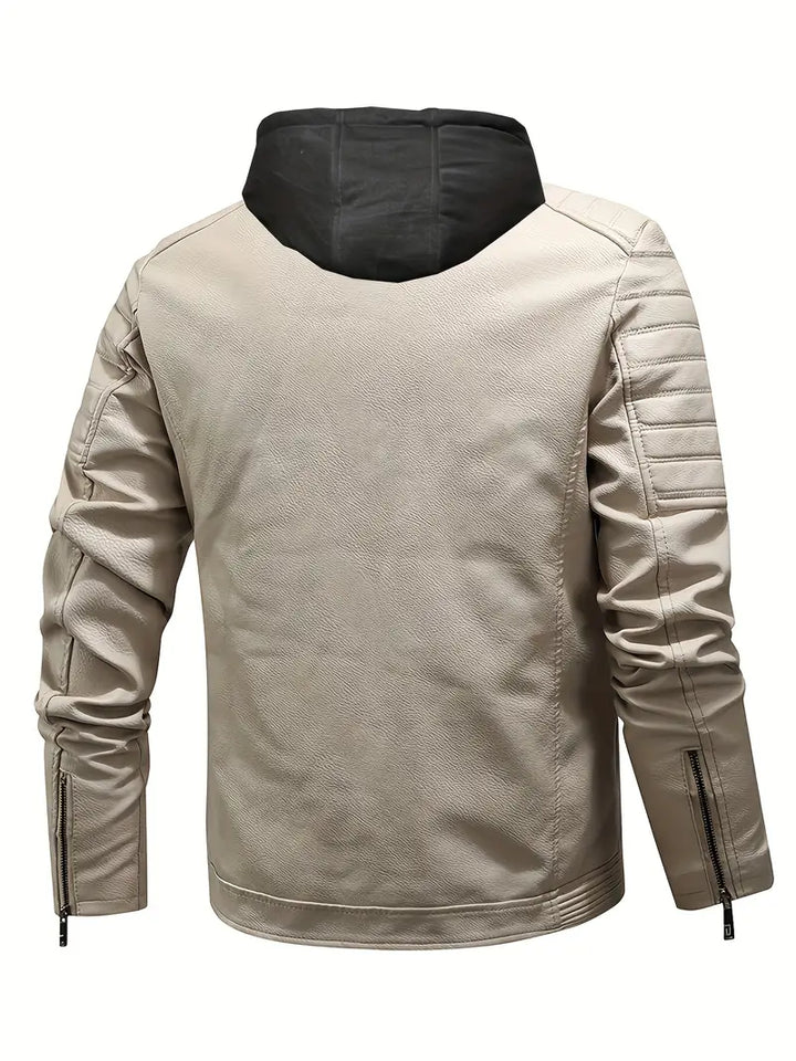 RedLine - Hooded Leather Coat