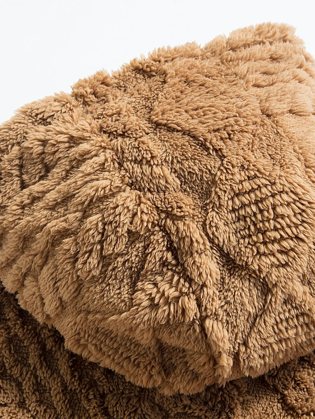 Velinor | Jacquard Teddy Hoodie with Geometric Texture for Men