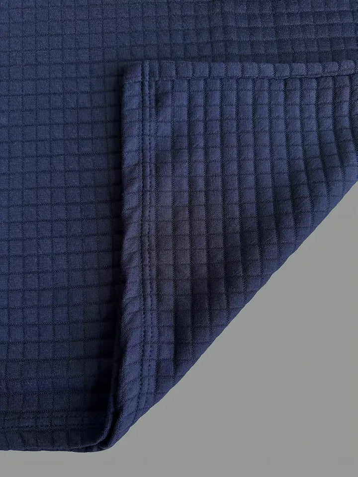 Ivor | Slim Fit Textured Polo with Zip Sleeve Pocket for Men