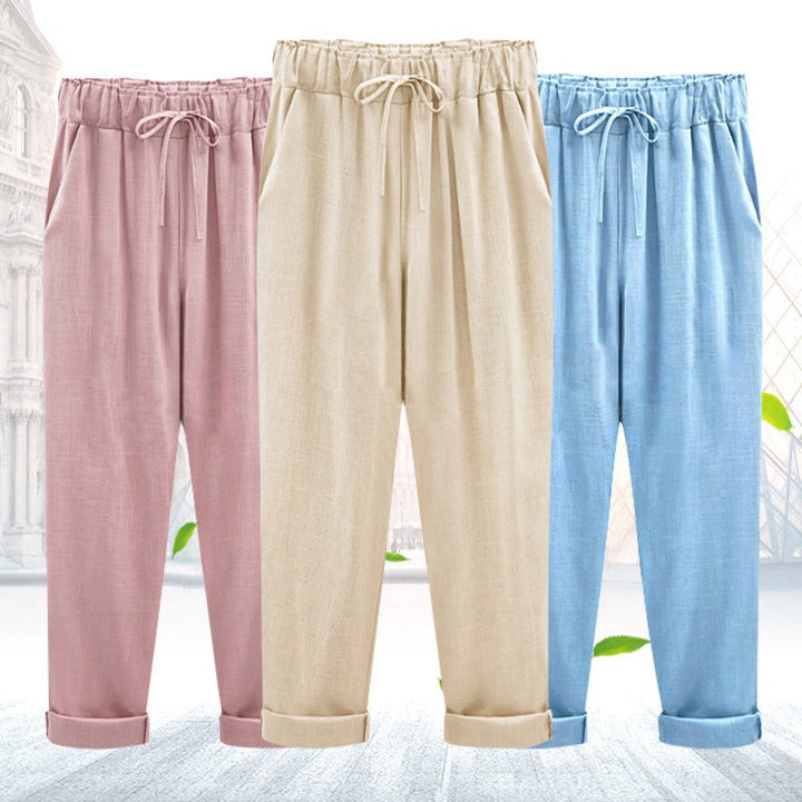 Luisa - Summer Trousers Made Of Cotton Linen