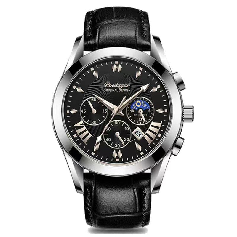 Luxury Watch With Leather Strap