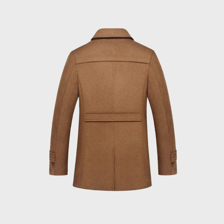 Bradford | Wool Blend Peacoat with Structured Shoulders for Men