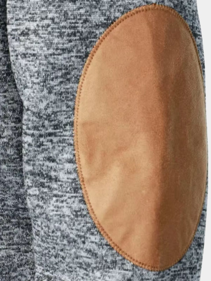 Callum | Heritage Pullover with Contrast Elbow Patches for Men