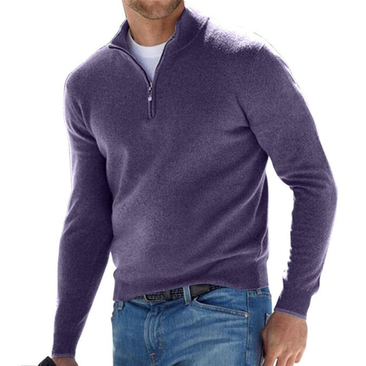 Harris | Comfort Half Zip Knit Pullover with Clean Build for Men