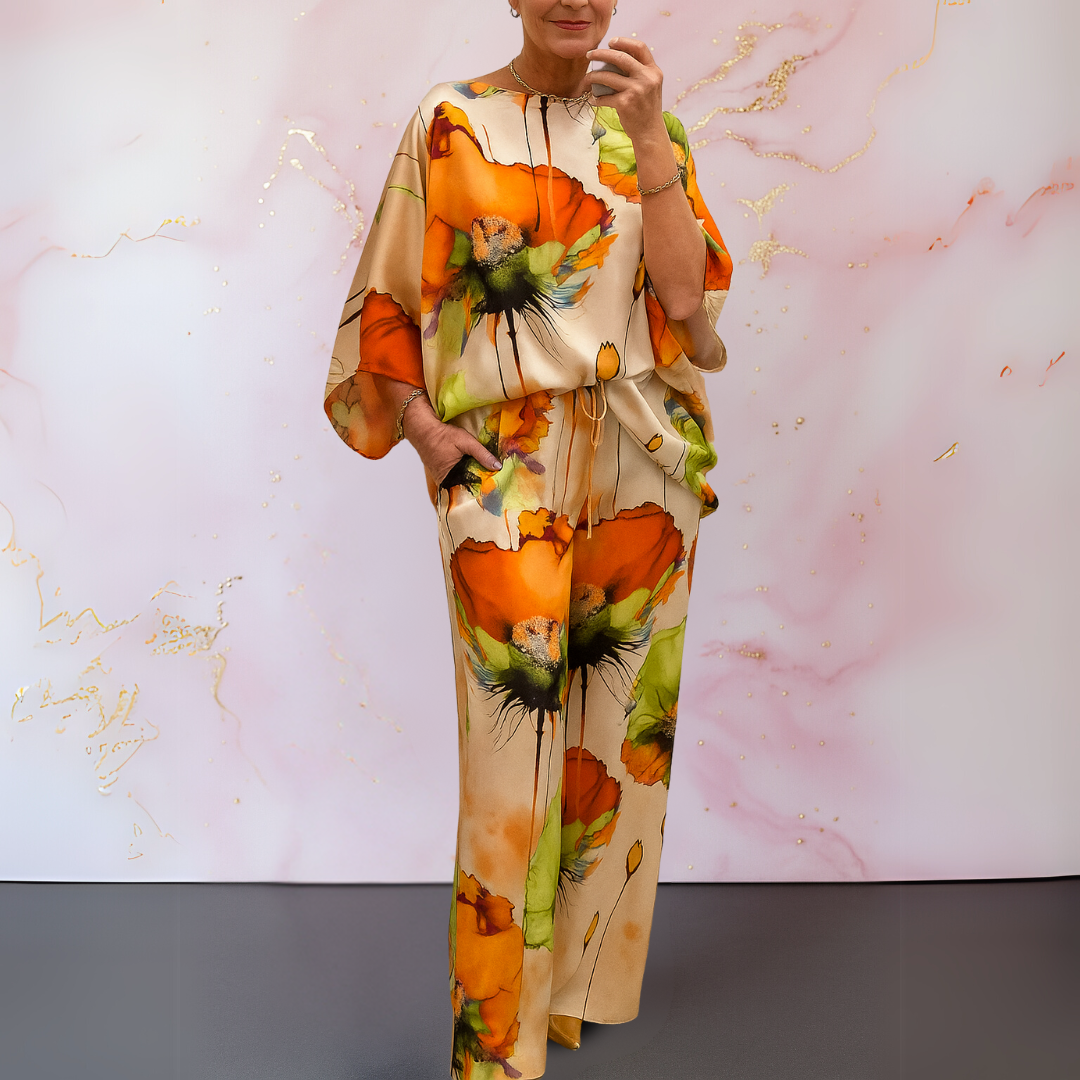 Maelora™ | Satin Two-Piece Women&