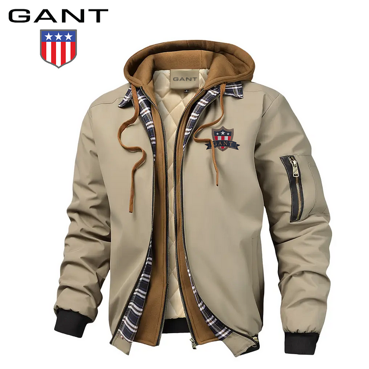Fergus | Classic Bomber Jacket with Ribbed Trims and Zip Front for Men