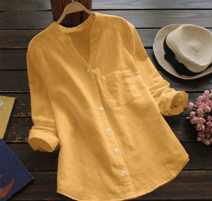 Sophie - Leisure Shirt Made Of Fine Cotton