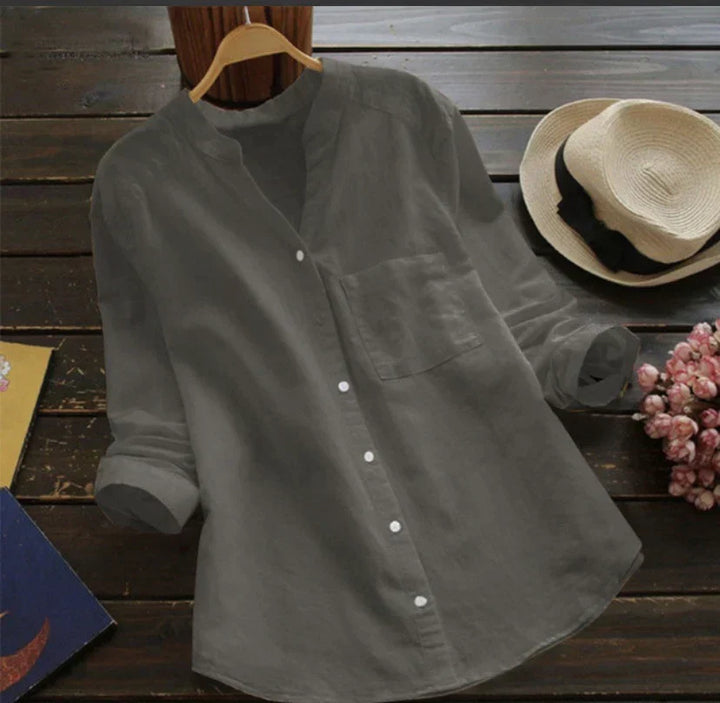 Sophie - Leisure Shirt Made Of Fine Cotton