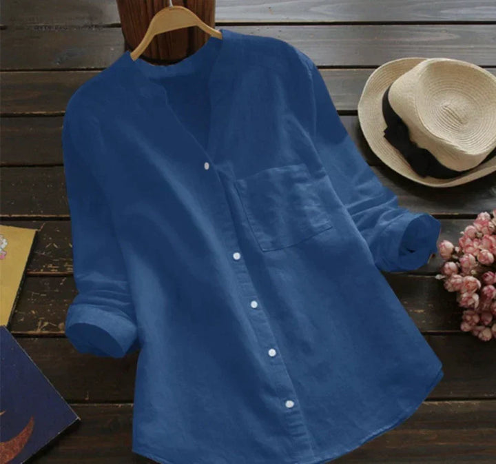 Sophie - Leisure Shirt Made Of Fine Cotton