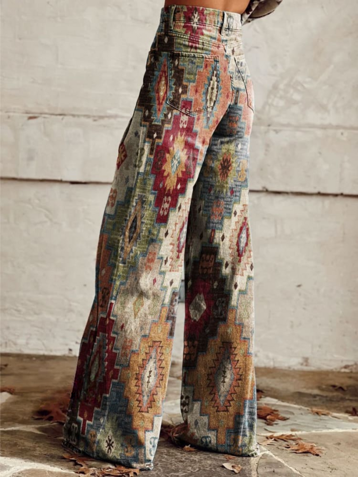 LÉA™ - Elegant and Modern Retro Chevron Pants