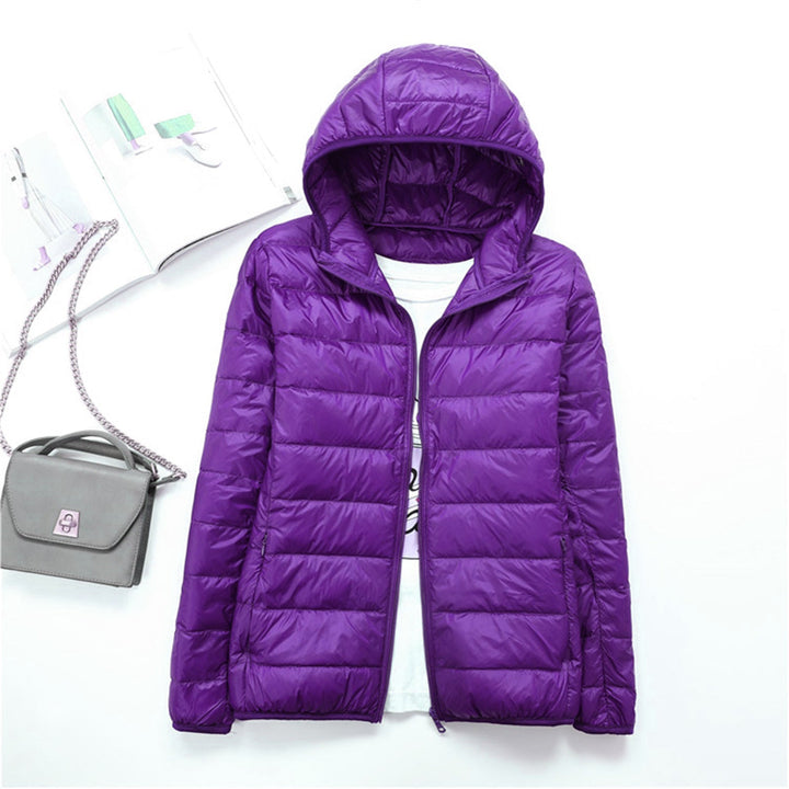 Liyanna | Lightweight Hooded Puffer Jacket in Extended Sizes for Women