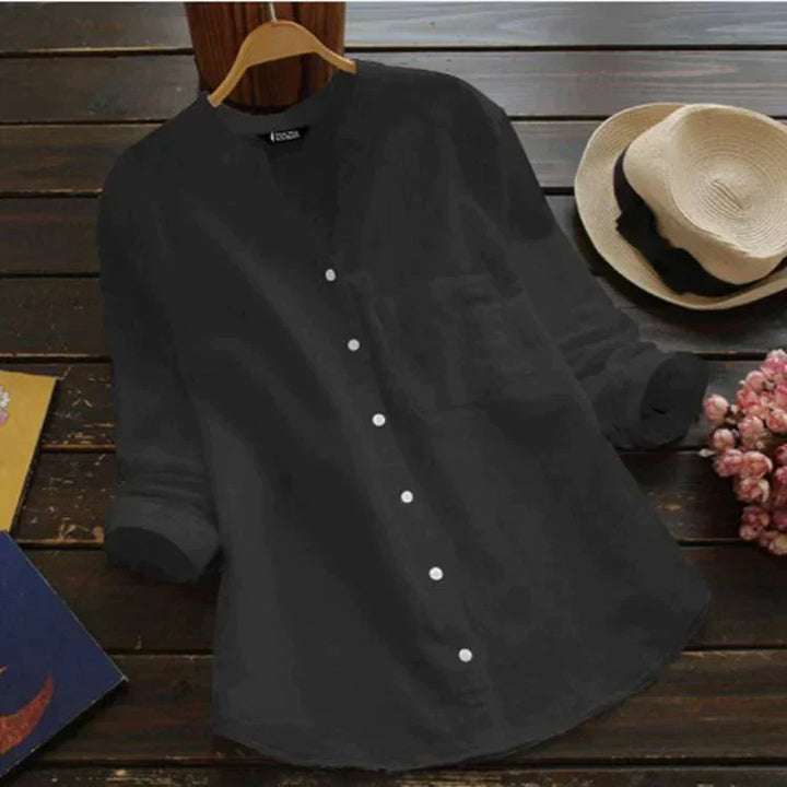 Sophie - Leisure Shirt Made Of Fine Cotton