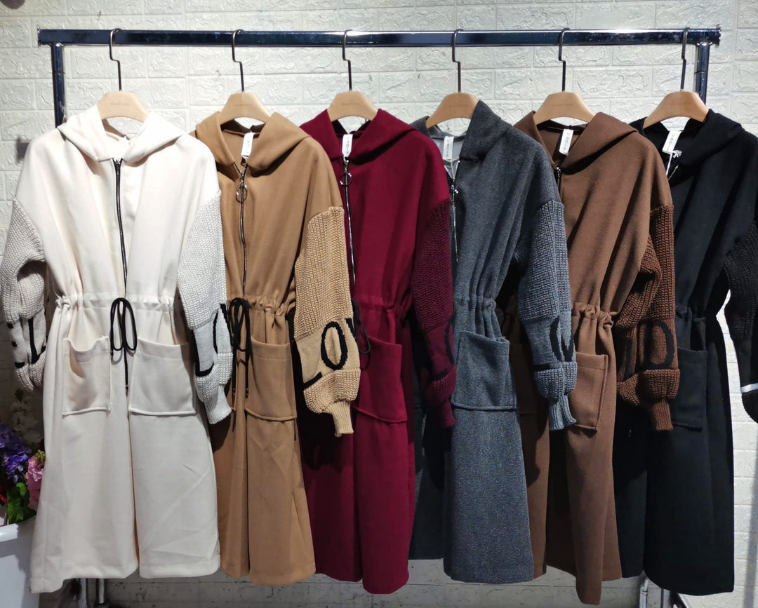 Nella | Zip Up Wool Blend Coat with Flattering Fit for Women