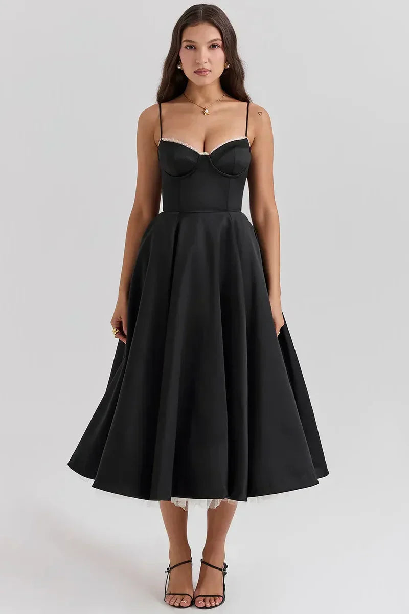 Minerva - Luxury Spaghetti Strap Princess Dress