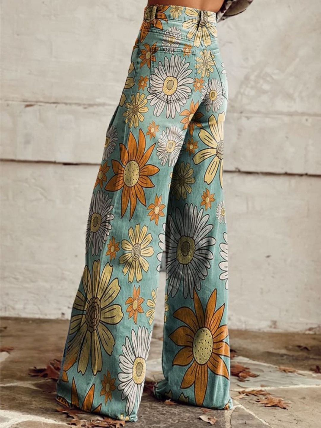 CIRILLA™ | Vintage Floral Palazzo Pants