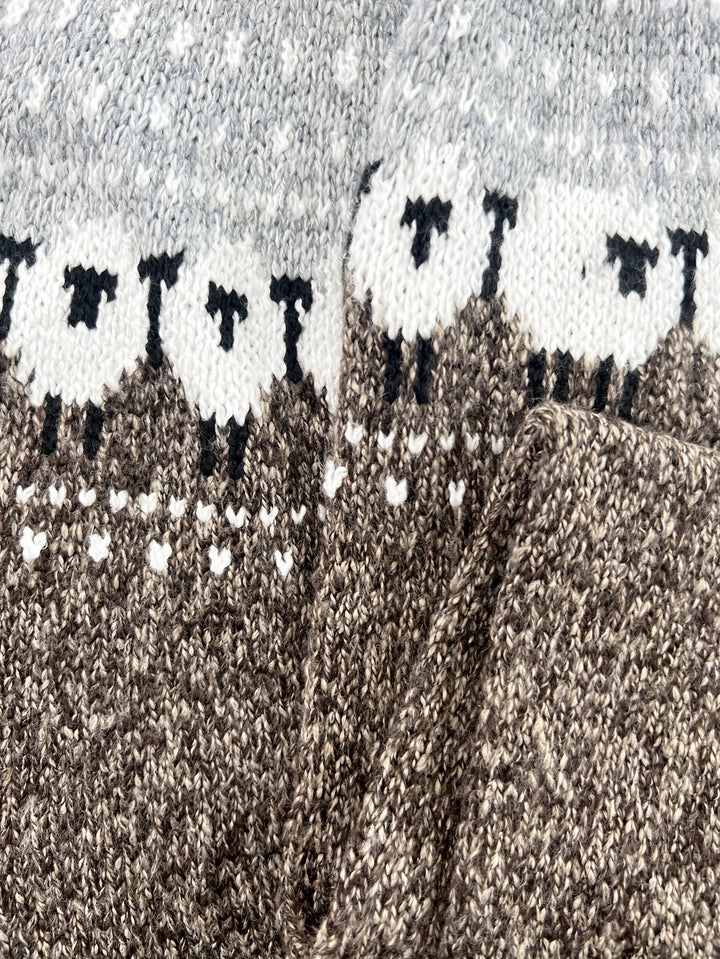 Rosamund | Thick Knit Winter Sweater with Jacquard Pattern for Women