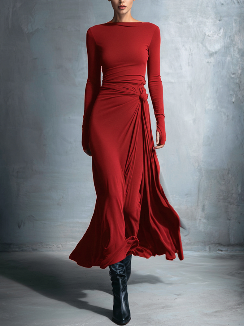 Vittoria · Maxi Dress with Side Knot