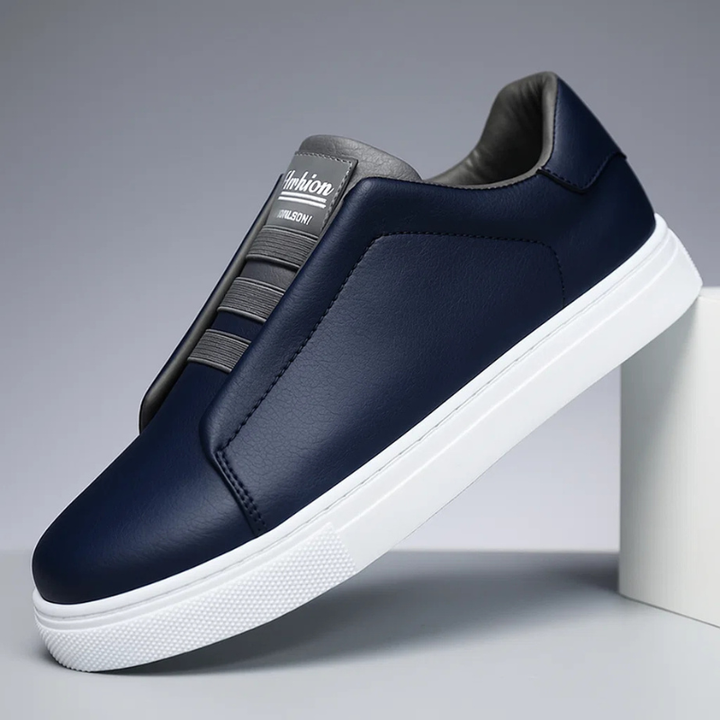 Carter | Premium Leather Sneakers with Loop Lacing for Men