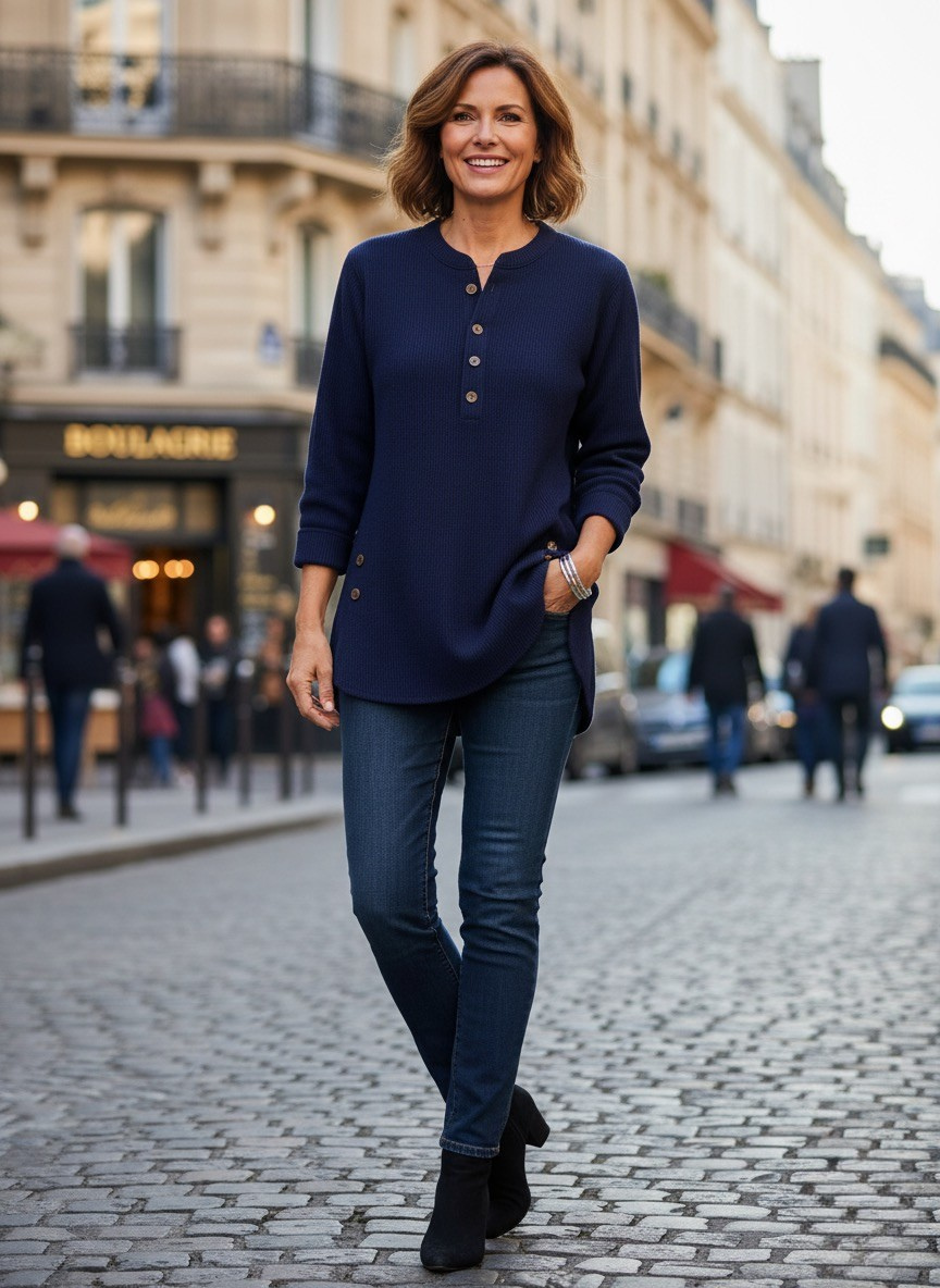 Elodie - Elegant Button-Down Sweater