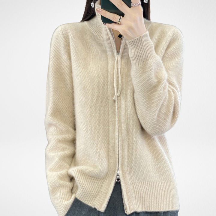 Katrina | Minimalist Zip Sweater with Sleek Modern Silhouette for Women