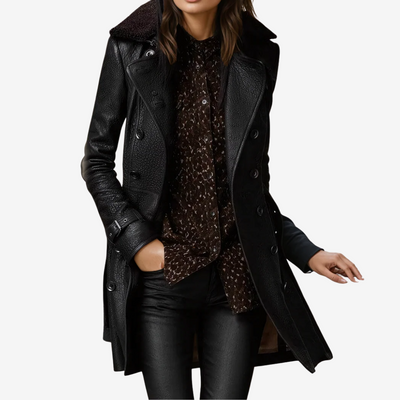 Sofie Faux Leather Coat