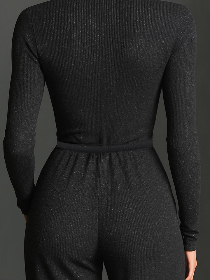 Valeria - Elegant Knitted Jumpsuit With Front Zip