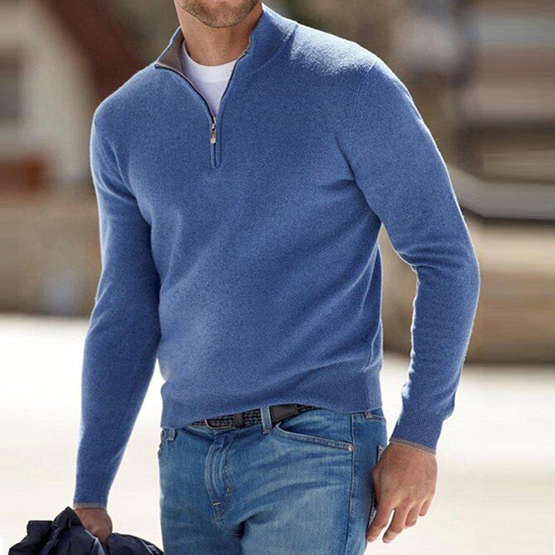 Harris | Comfort Half Zip Knit Pullover with Clean Build for Men