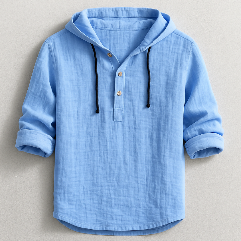 Orion | Lightweight Cotton Hoodie Shirt with Relaxed Fit for Men