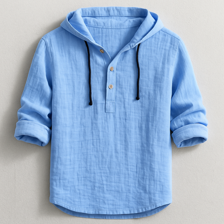 Orion | Lightweight Cotton Hoodie Shirt with Relaxed Fit for Men