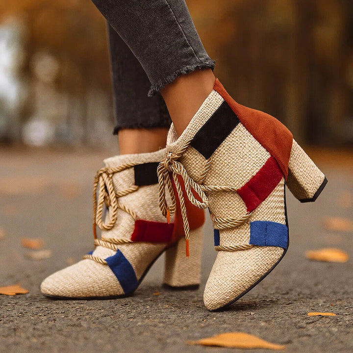 RAYA ROPE-LACE BOOTIES