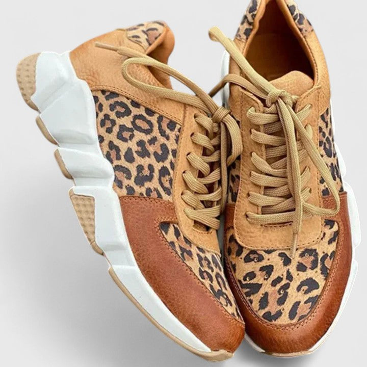 Pravira | Leopard Print Shoes with Enhanced Arch Support for Women