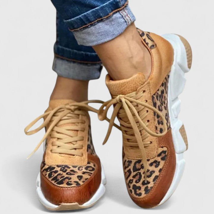Pravira | Leopard Print Shoes with Enhanced Arch Support for Women
