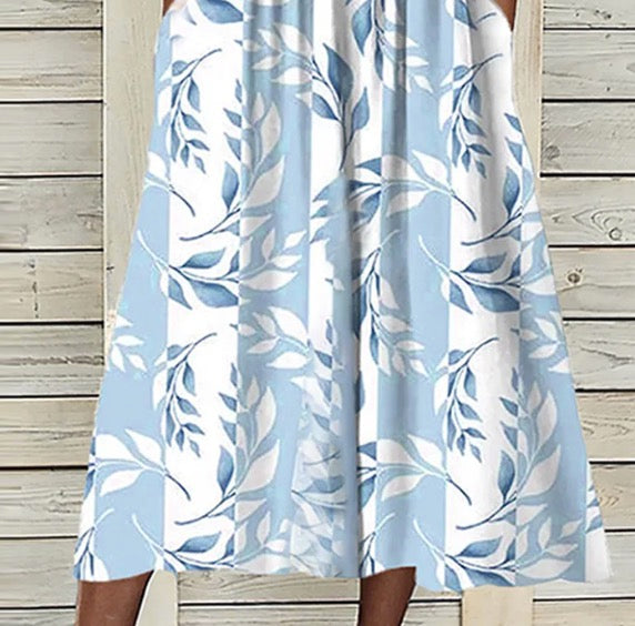 Greer - Floral Print Midi Dress with Matching Jacket