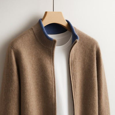 Harvey™ - Elegant Wool Zip Jacket