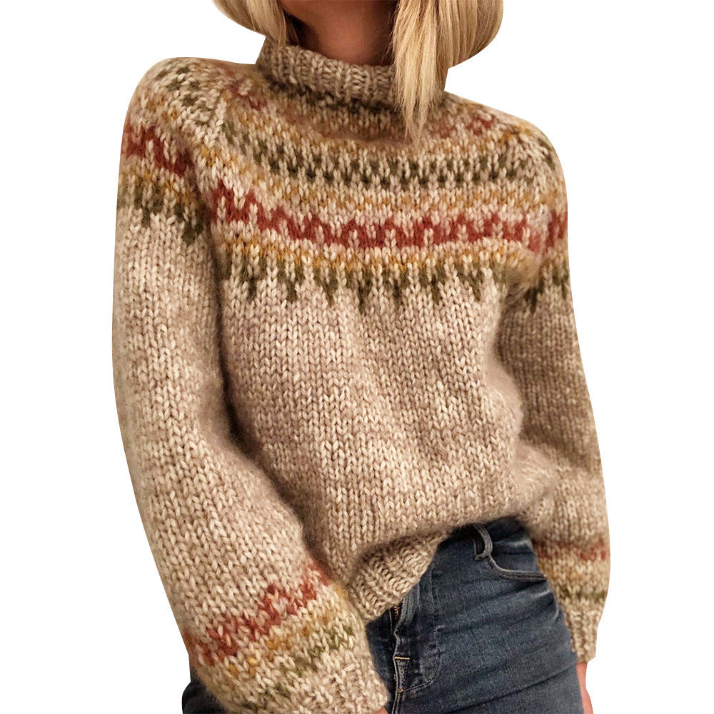 Brielle | Classic Nordic Knit Sweater with Heritage Pattern for Women
