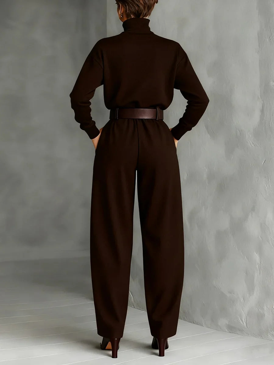 JULIET -Turtleneck &amp; Straight Leg Pants Set