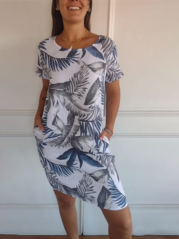 Anna - Comfortable Dress With A Round Neckline