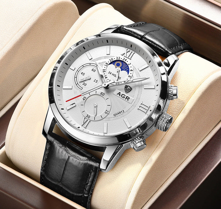 Luxury Quartz Watch Made of Leather