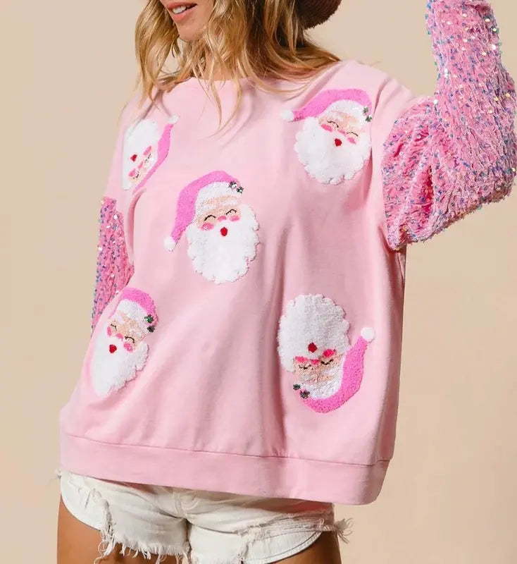 Brianna | Sparkly Christmas Pullover Sweater with Festive Shine for Women