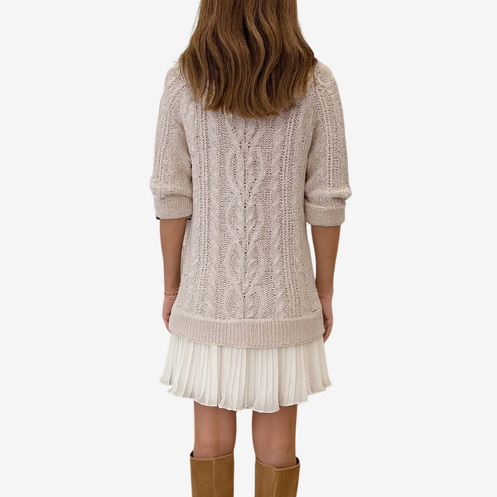 Gaelle Knit Sweater Dress