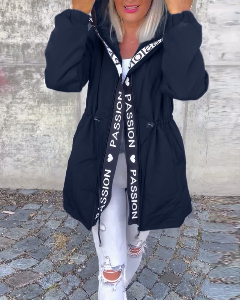 Vanessa | Casual Zip Up Jacket with Adjustable Drawstring for Women