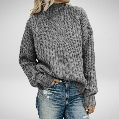 Anna – Elegant Cable-Knit Sweater