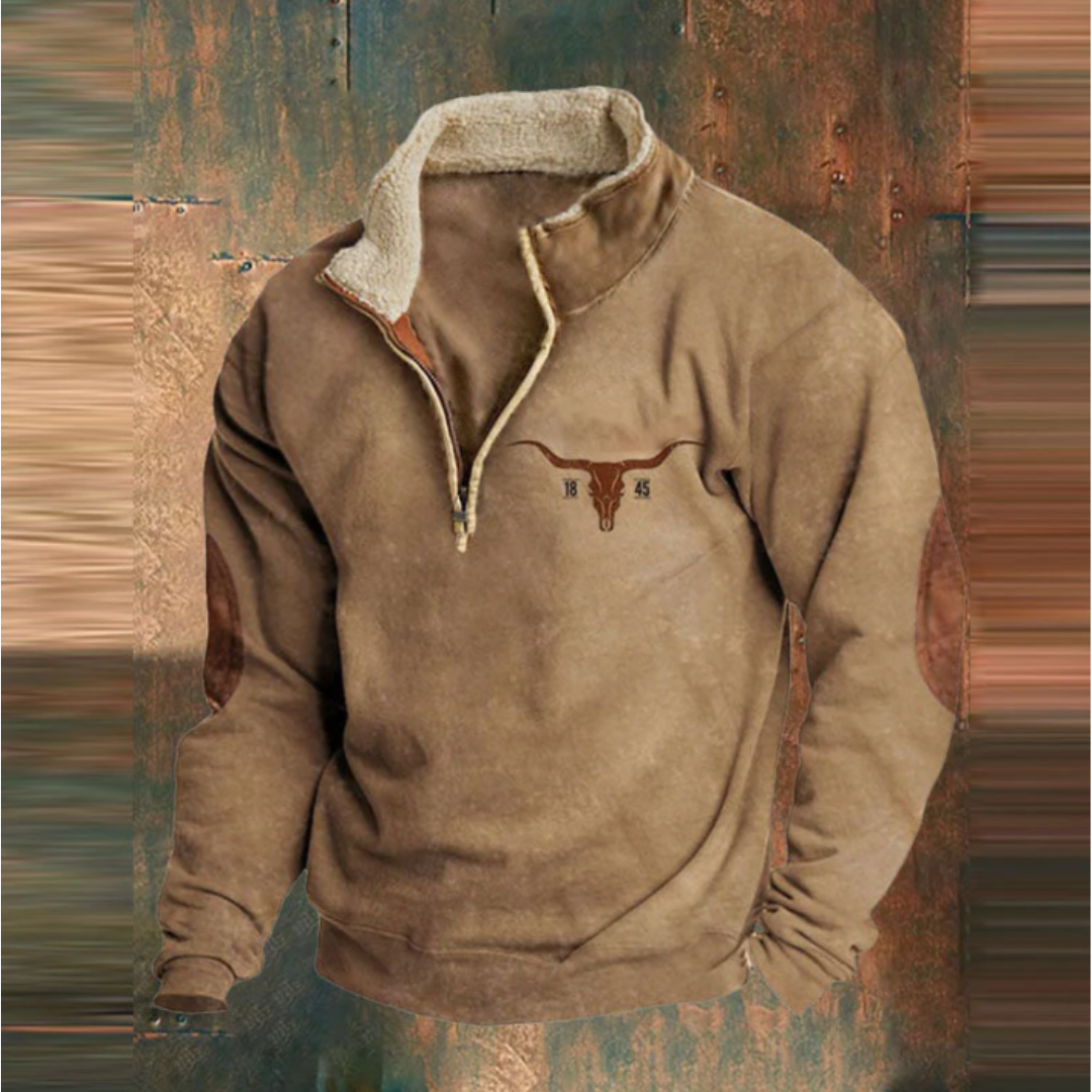 Yellowstone – Fleece Jacket With A Half-Zip For Autumn And Winter