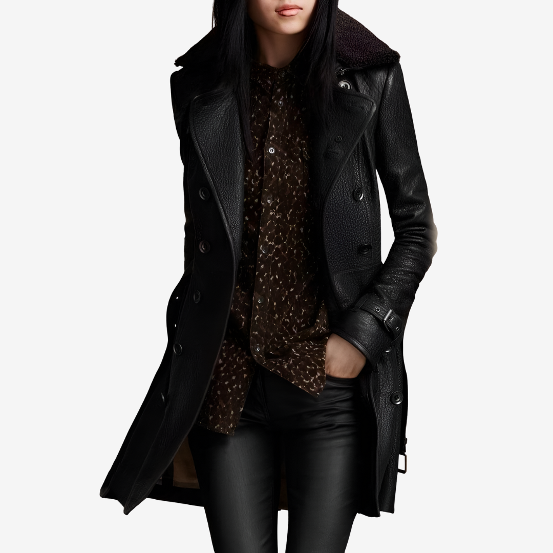Sofie Faux Leather Coat