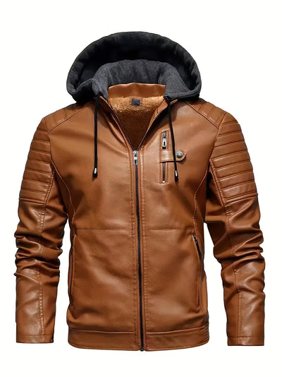 RedLine - Hooded Leather Coat