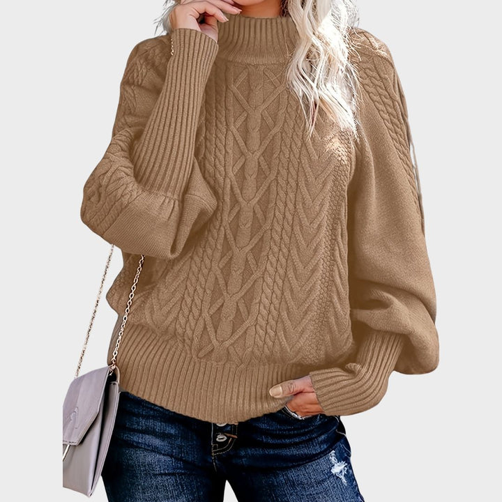 Carys | Textured Knit Sweater with Clean Neckline for Women